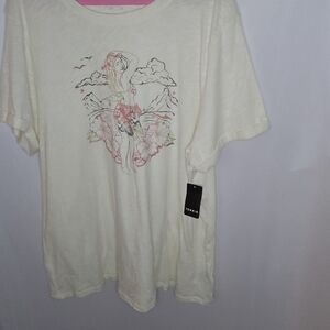 Torrid Hawaiian Print Relaxed Fit Tshirt Size 2 NWT